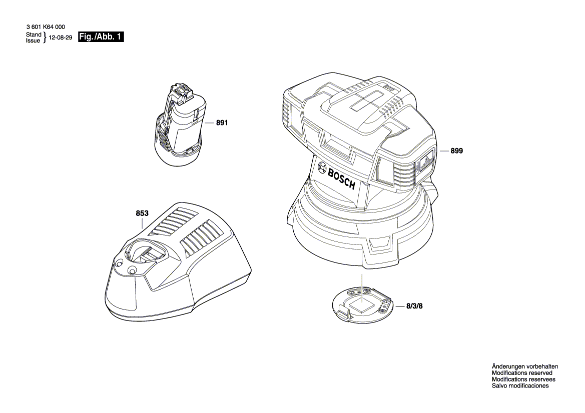 Uusi aito Bosch 1618C0056E Akun kansi