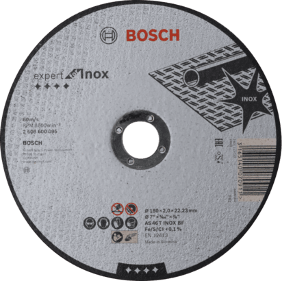 New Genuine Bosch 2608600095 Expert for Inox Cutting Disc For large angle