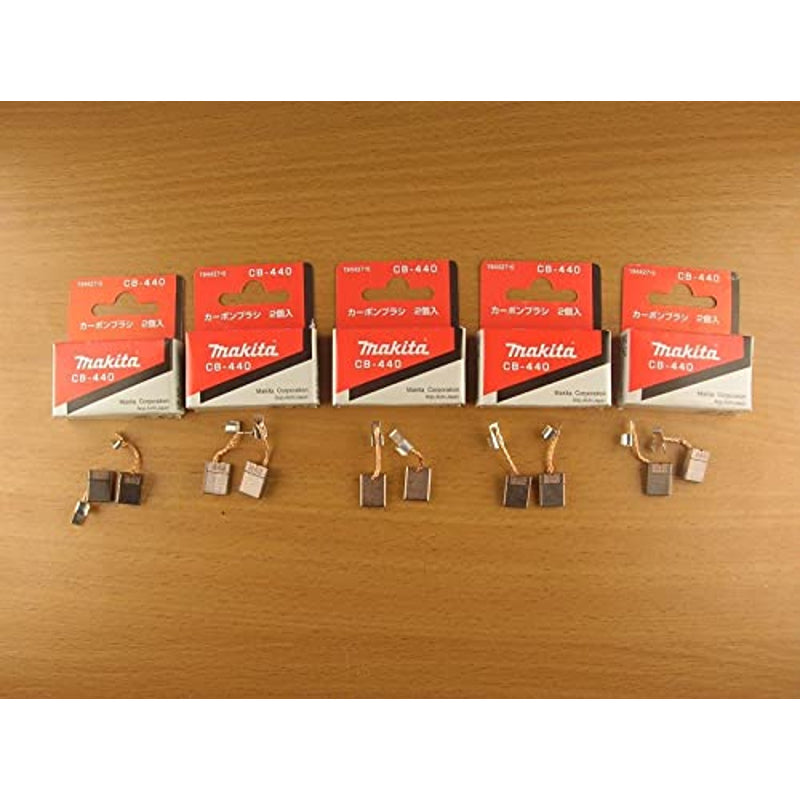 Makita 194427-5-SET5 5 pair CB440 Carbon Brushes DF451D