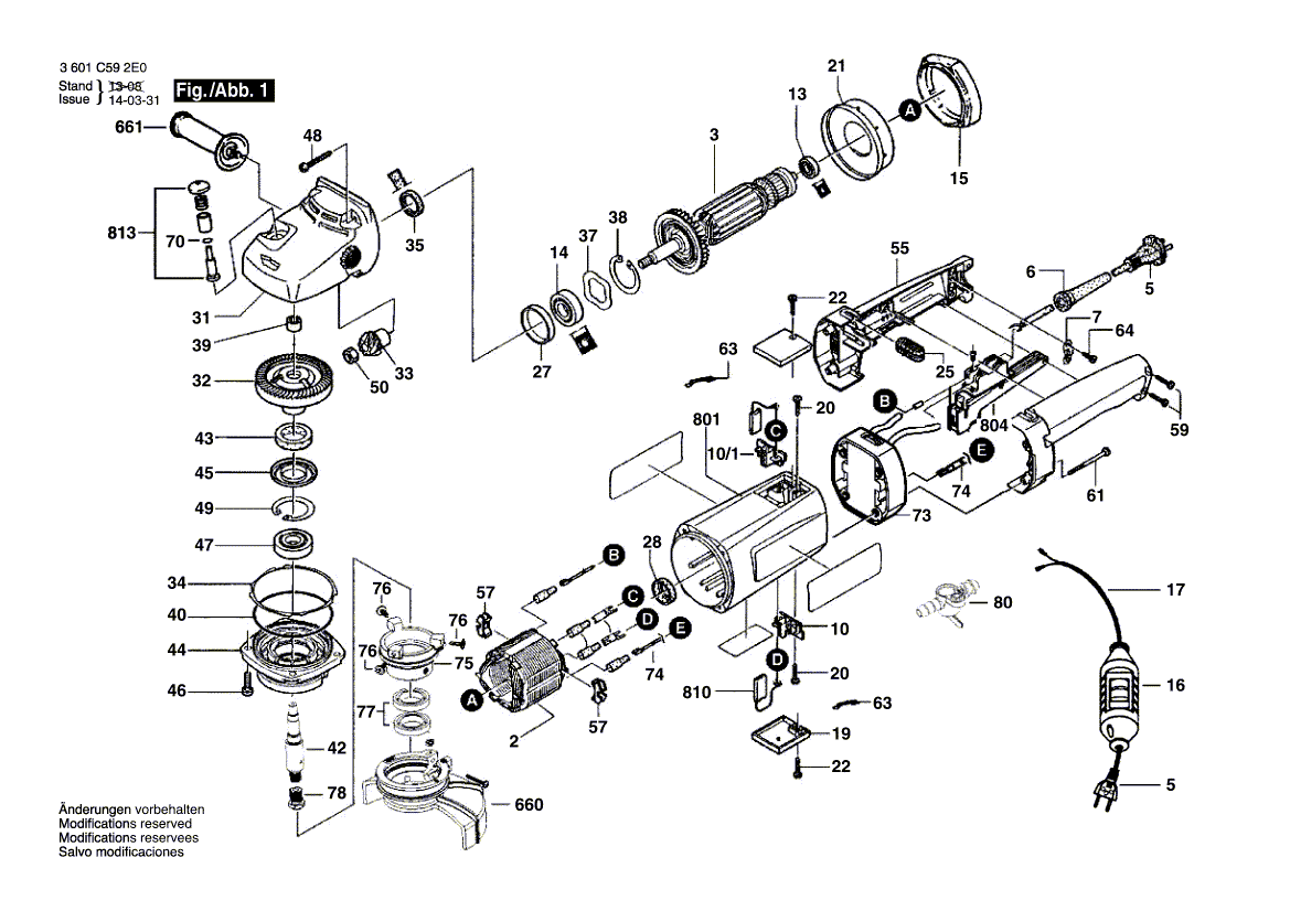 Nouveau véritable interrupteur Bosch 1607200332