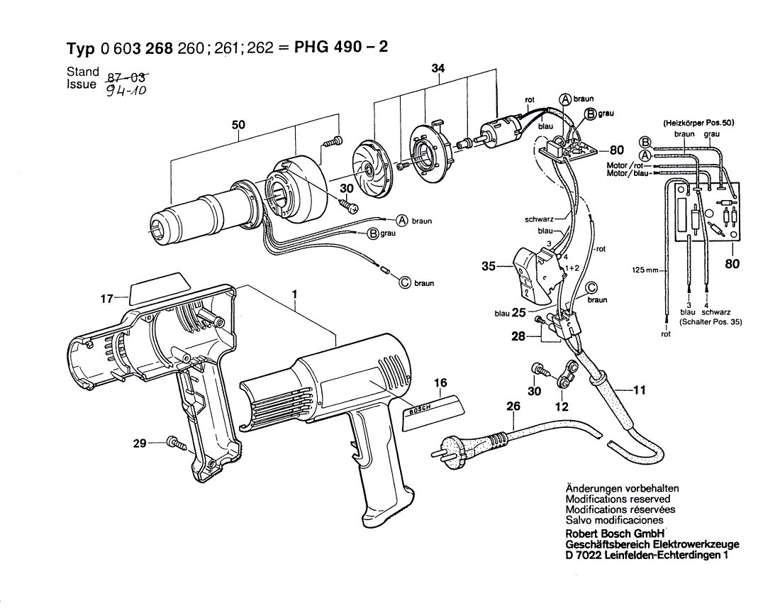 Nouveau véritable bosch 1609201572 DC MOTEUR