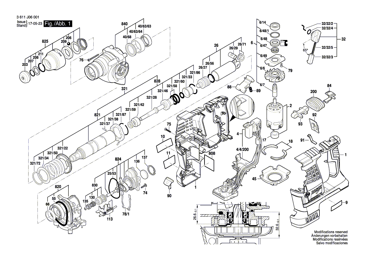 Ny ekte Bosch 16051082G8 Boligseksjon