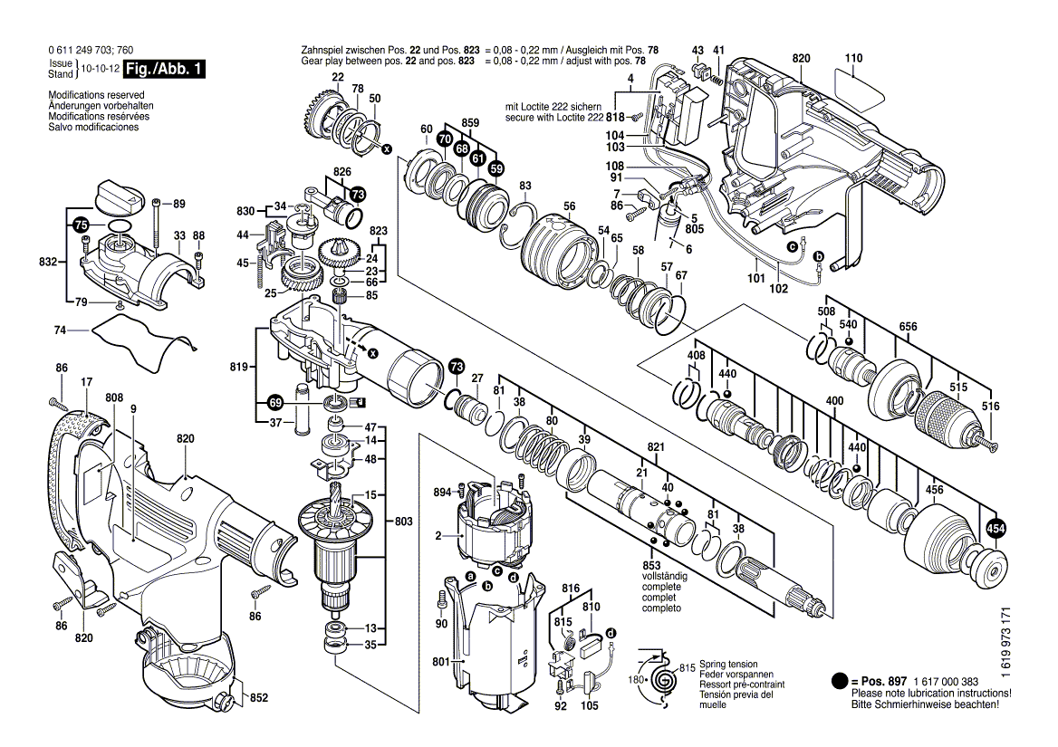 Ny ekte Bosch 2608572184 Keyless Chuck