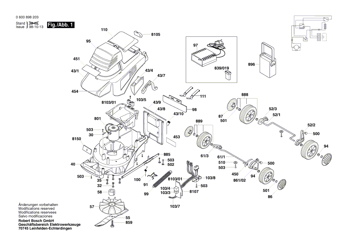 Nouveau véritable bosch F016T48428 Laveuse simple