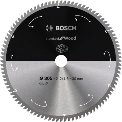 Новый оригинальный пильный диск Bosch 2608837744 Standard for Wood для аккумуляторной пилы