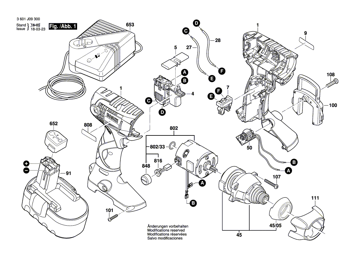 Neu Original Bosch 2609135962 Typenschild