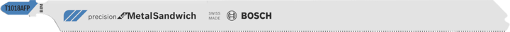 Новый оригинальный Bosch 2608636793 T 1018 AFP Precision для лобзика по металлу и сэндвичам