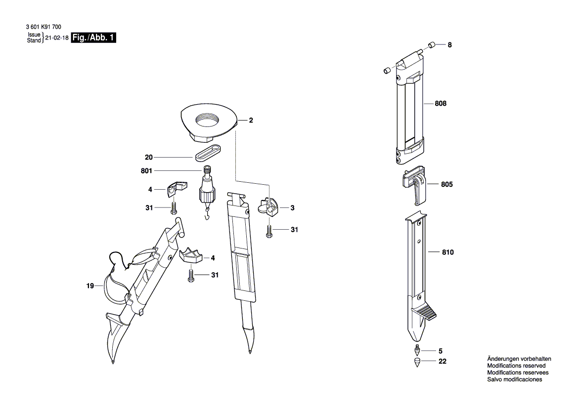 Ny ekte Bosch 1619PB6899 Base