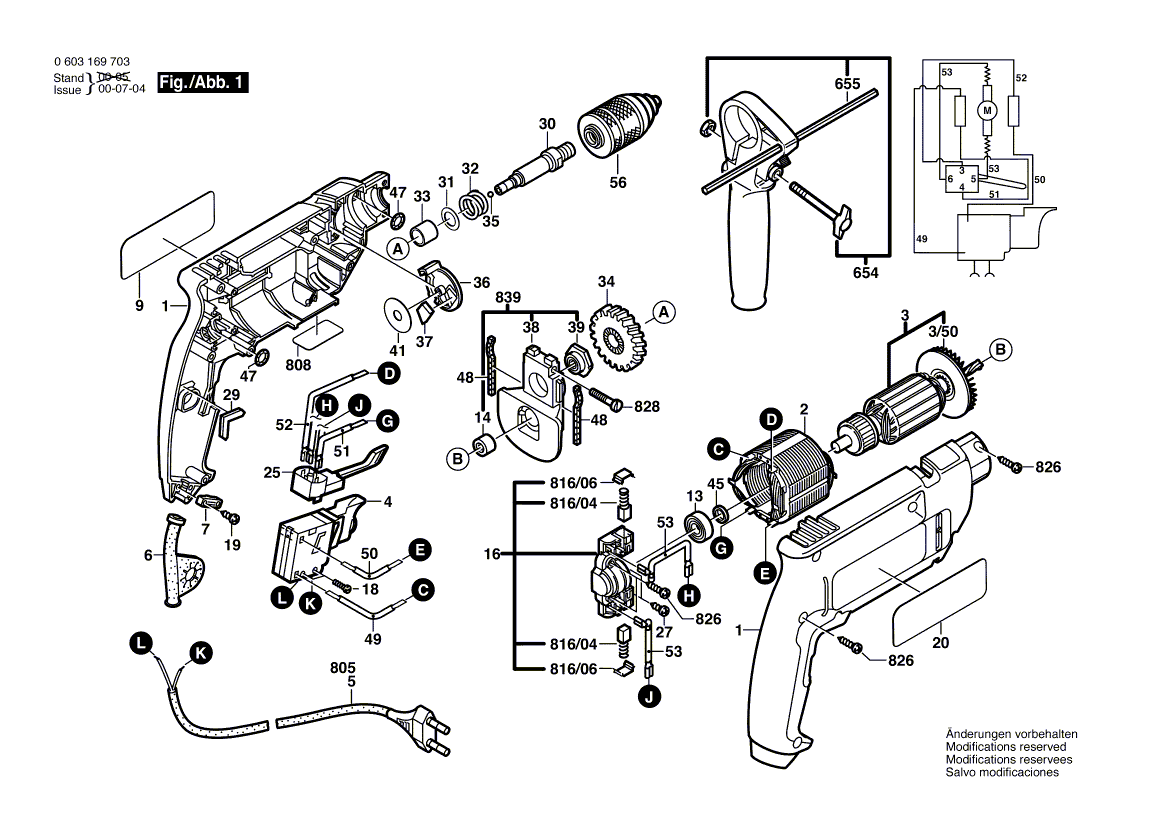 NOUVEAU véritable cordon d'alimentation Bosch 1604460262