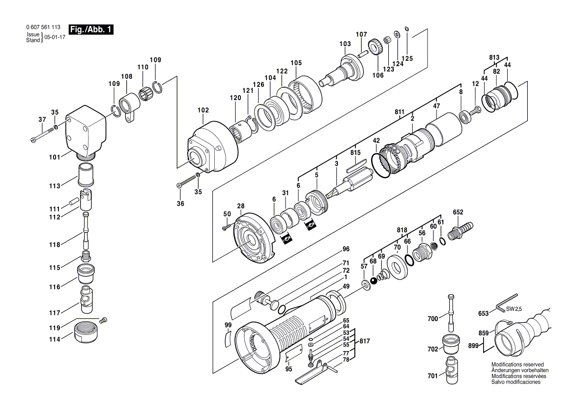 New Genuine Bosch 3600700032 Spigot