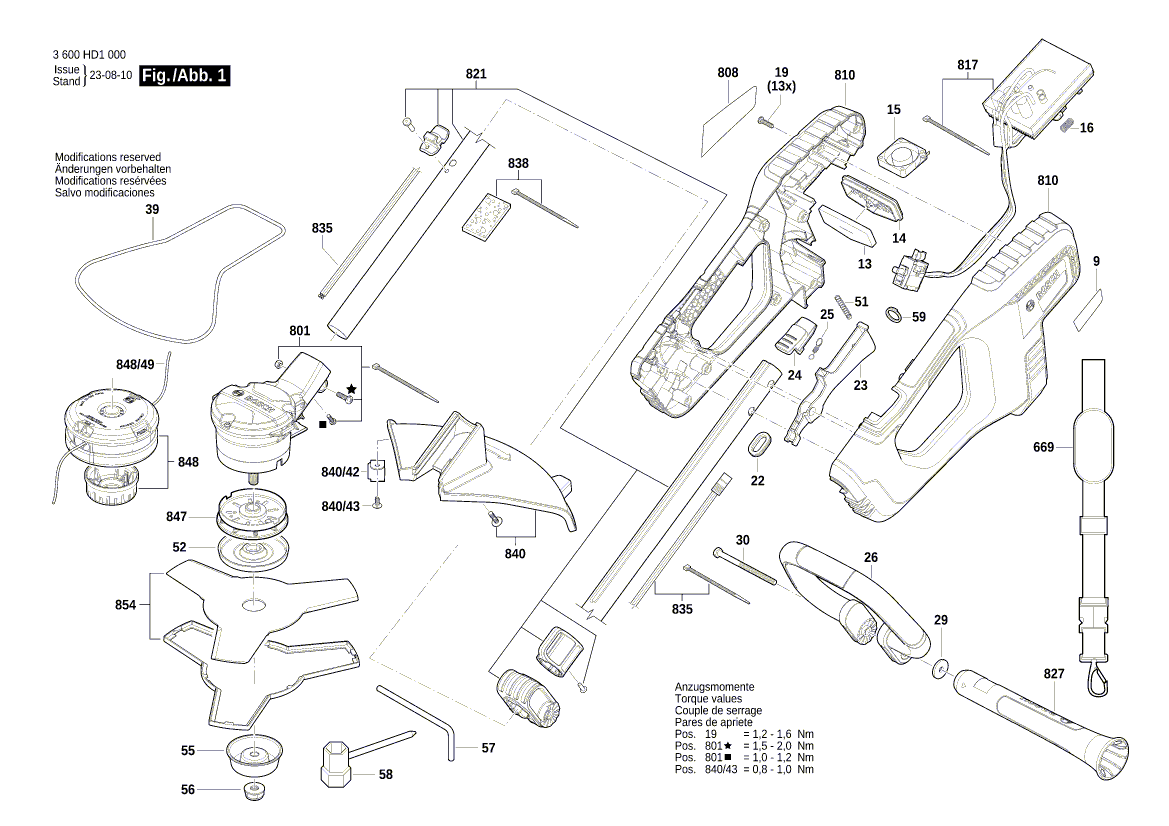 Ny ekte Bosch F016F06040 blad