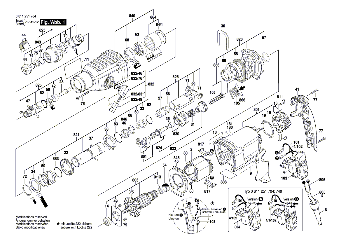 Nieuwe echte Bosch 1611110Z38 -naamplaatje van de fabrikant