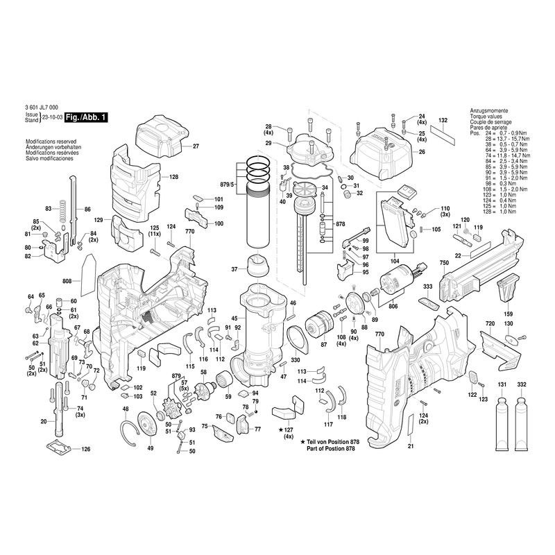 Bosch 1600150045 Spring retaining ring — GNB 18V-38, FXC 85 — схема 3601JL7000, лист 1 из 2, позиция 48