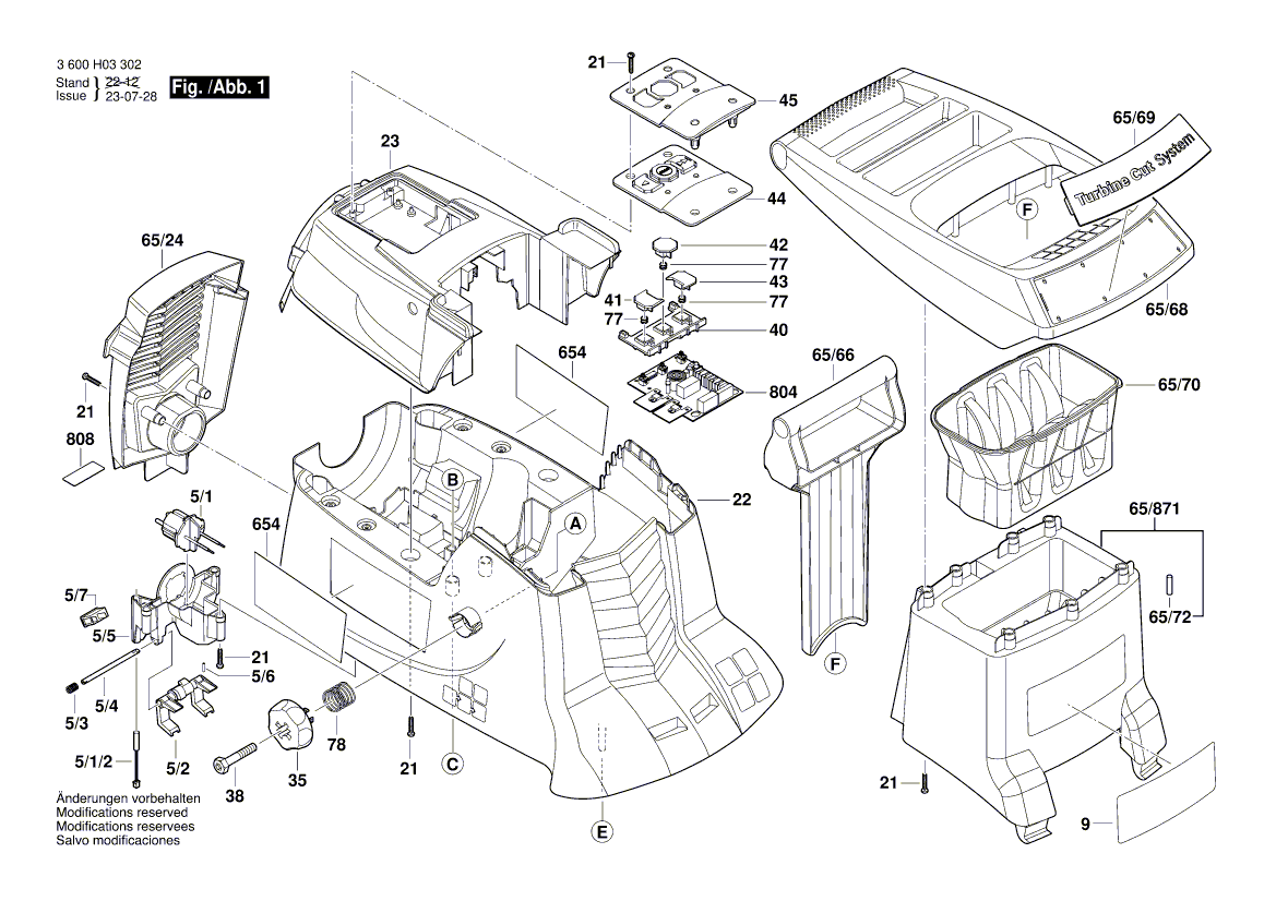 New Genuine Bosch 2609004513 Rear Housing Section