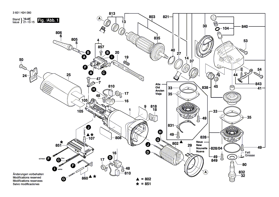 Ny äkta Bosch 1604010a22 Armatur med fläkt