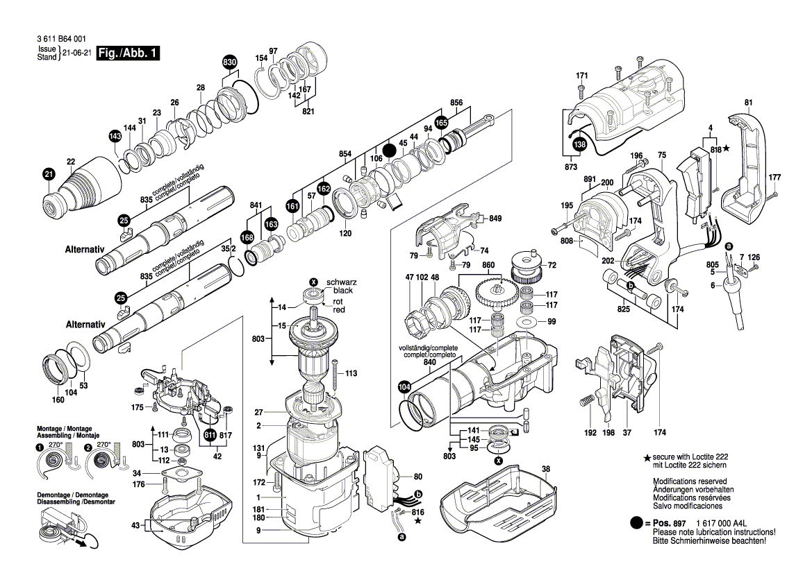 New Genuine Bosch 1617200120 Switch