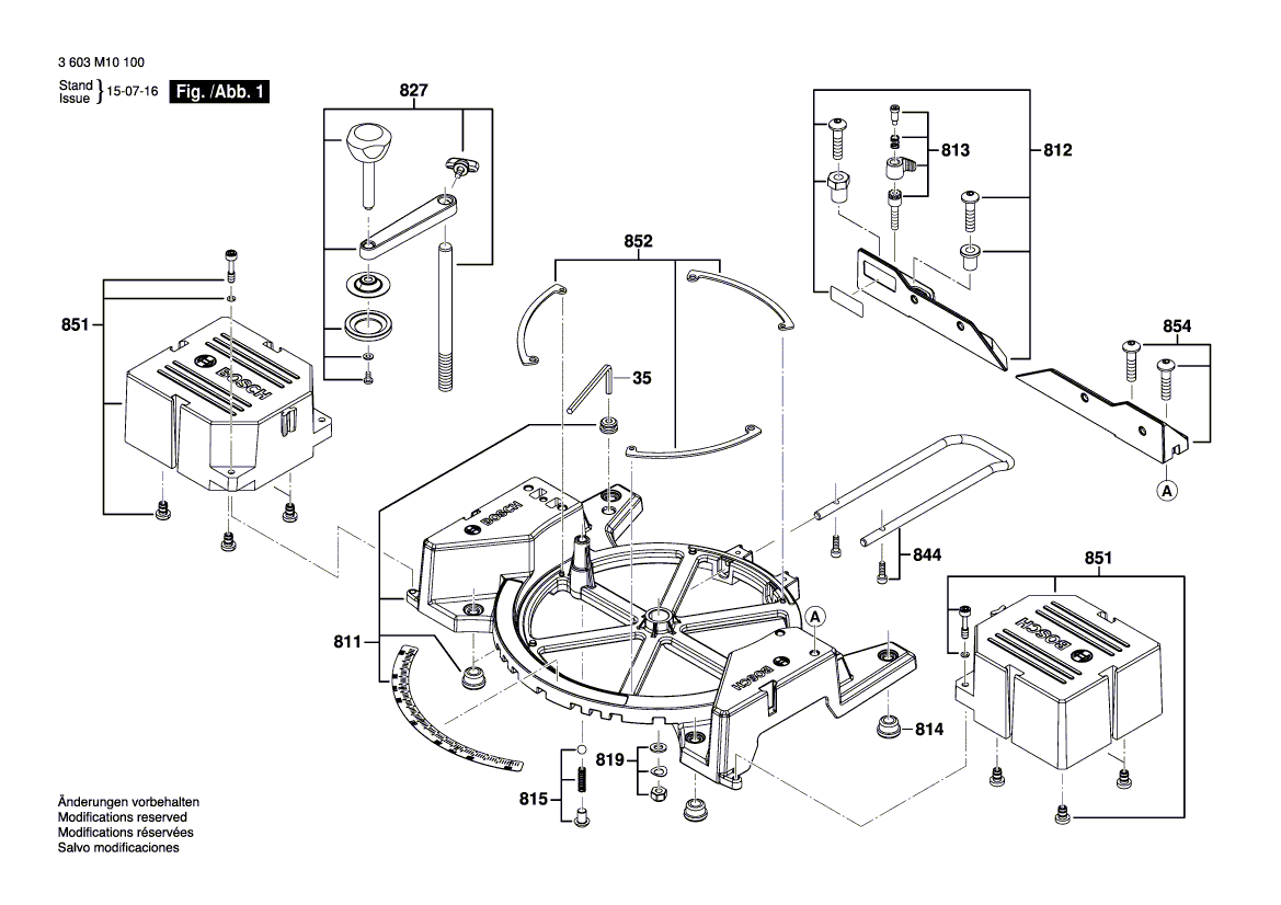 NOUVELLE TABLEAU BOSCH 1609B02735