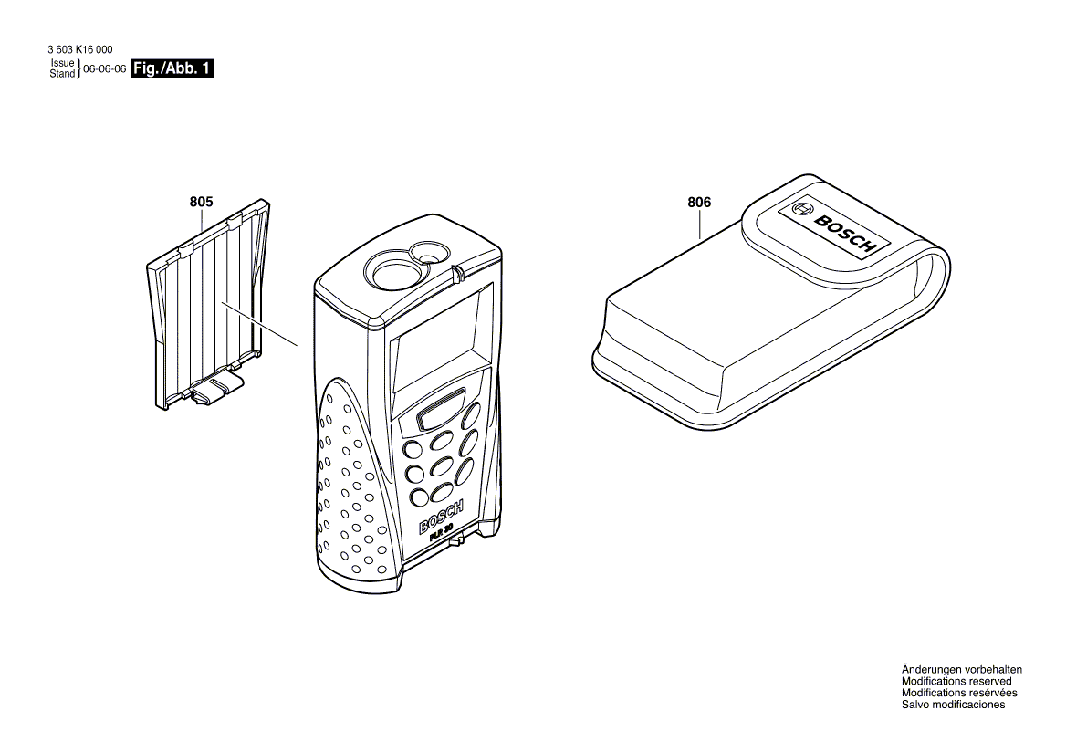 Neue Original-Batterieabdeckung 1609203U03 von Bosch