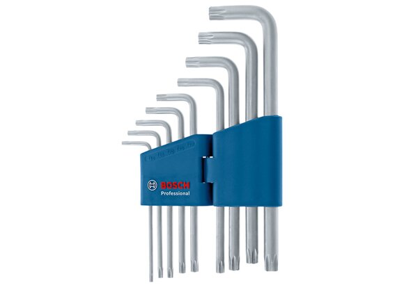 New Genuine Bosch 1600A01TH4 Allen Key Torx 9pcs Professional Hex Key