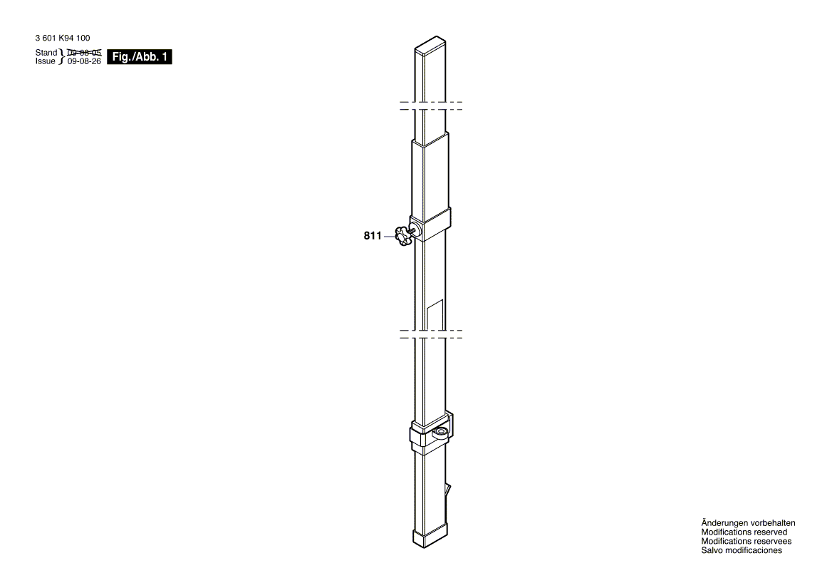 Nieuwe echte Bosch 2610A07020 -schroef