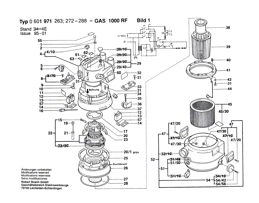 Nouveau panier d'aspiration authentique Bosch 1609201684