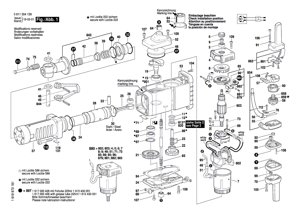 Neu Original Bosch 1617000858 Schaltergehäuse