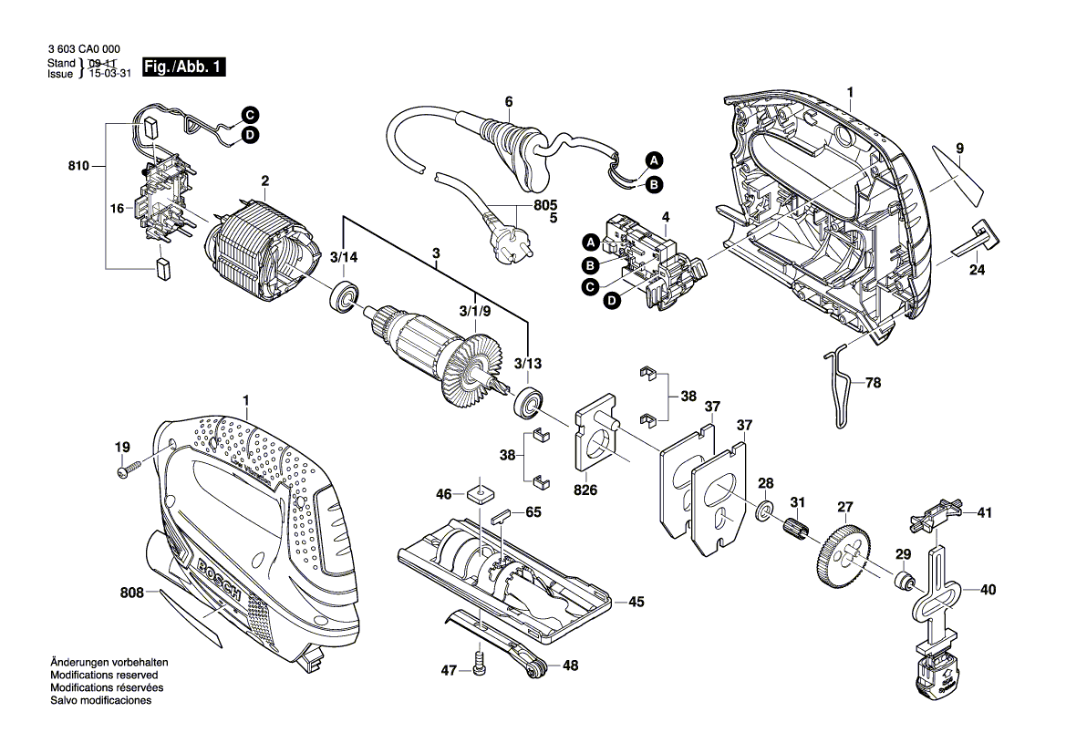 Uusi aito Bosch 2609003347 Pohjalevy