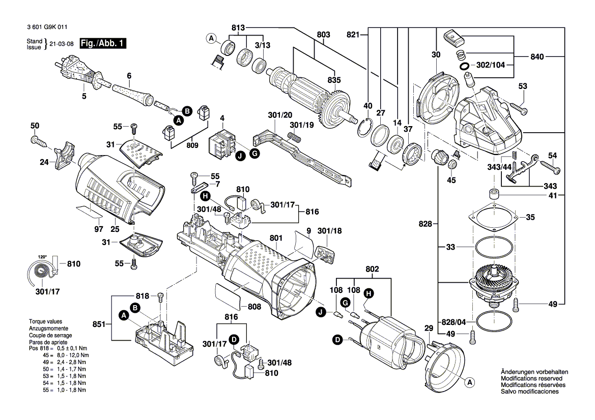 Ny ekte Bosch 1605500274 omslag