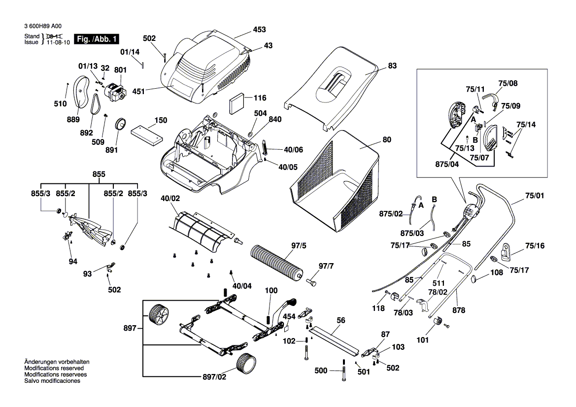 Ny ekte Bosch F016L62269 øvre hus