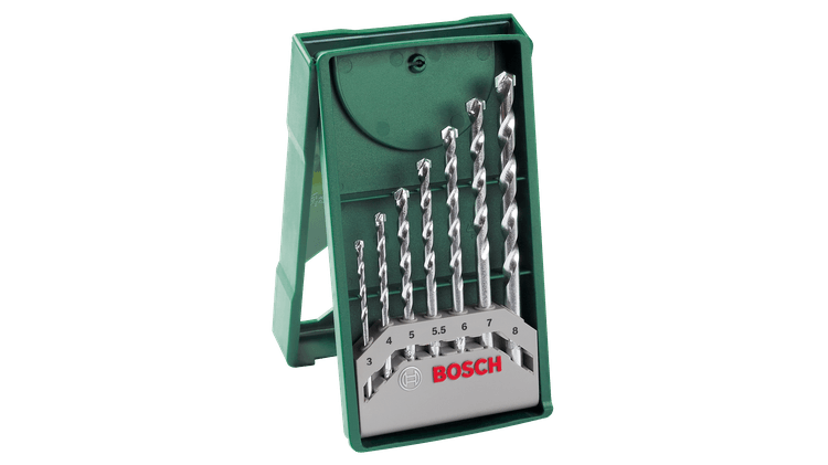 Nieuwe echte Bosch 2607019581 Mini-X-Line Masonry Drill Bit Set 7 stuks metselwerk