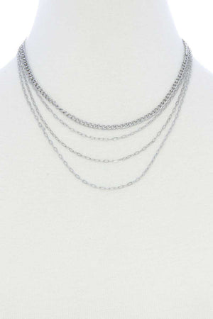 4 Layer Metal Necklace