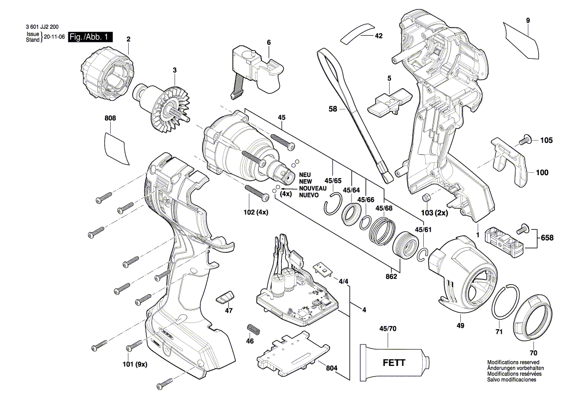 Uusi aito Bosch 16058065Y4 -asunto