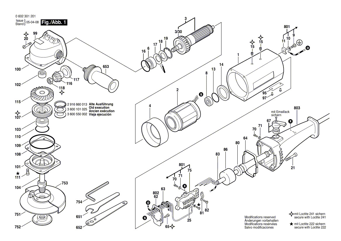 Nouveau véritable bosch 3606333039