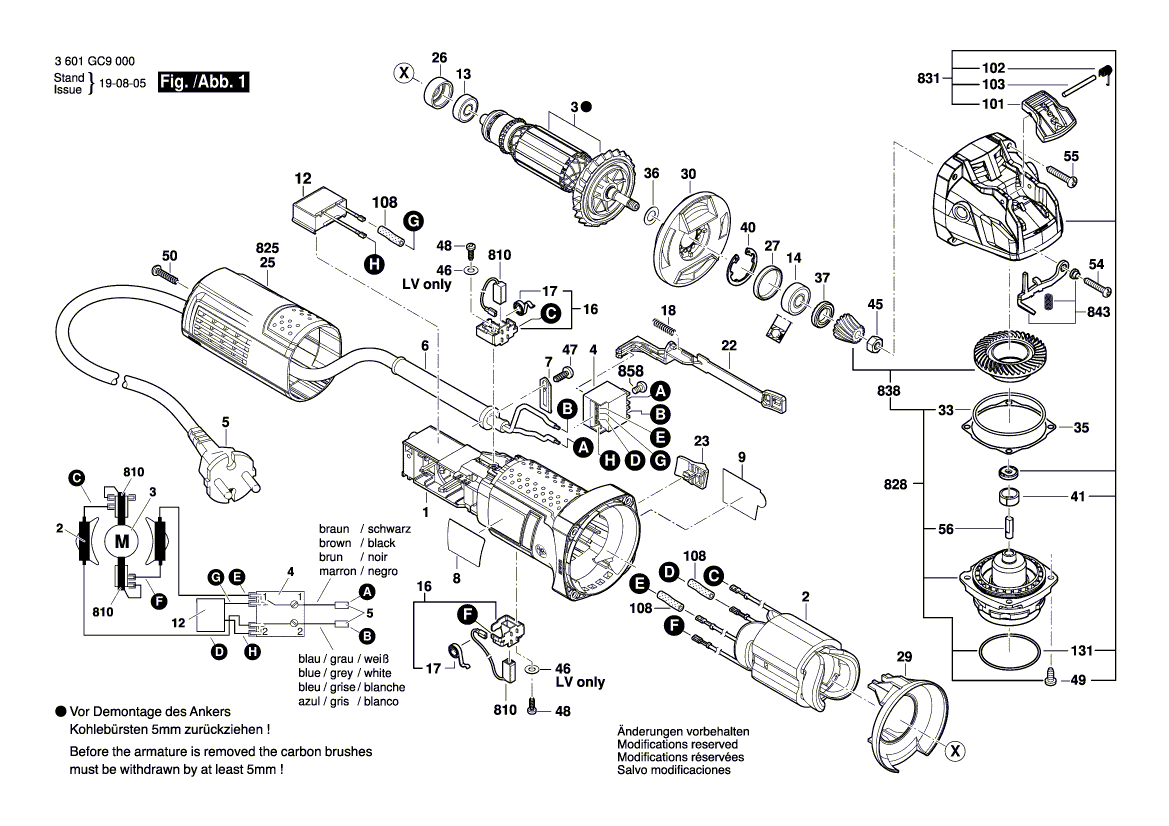 Nieuwe echte Bosch 1619p15459 -naamplaatje van de fabrikant