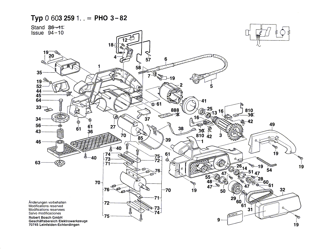 Nouveau véritable Bosch 2601334006 Pince de support