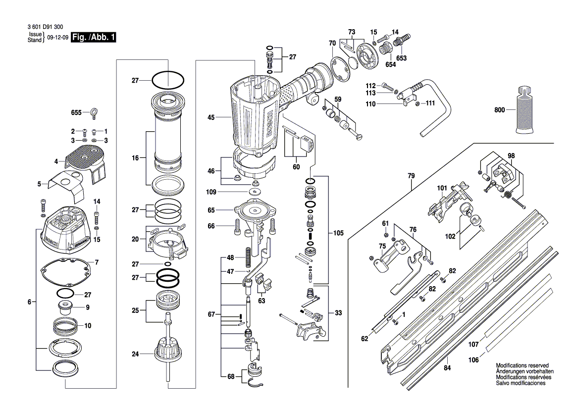 Nieuwe echte Bosch 2610005254 draagt ​​strip