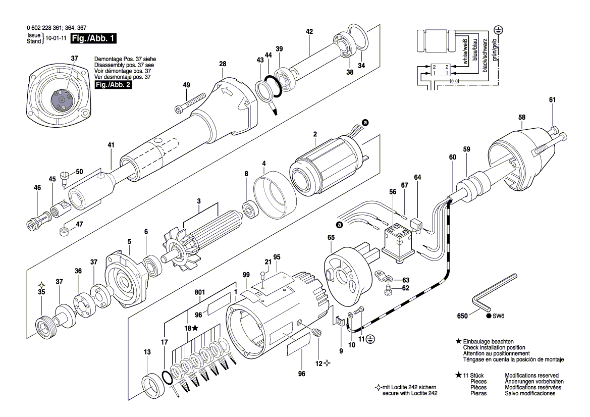 New Genuine Bosch 1603180004 Eccentric Bolt