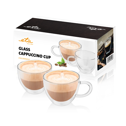 ETA518092010 — Cappuccino glasses, For coffee, 2 pc(s), Dishwasher proof