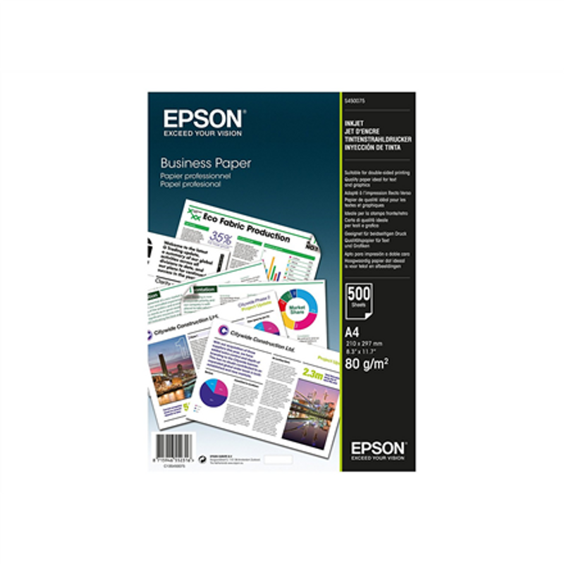 Epson Business Paper 500 sheets, Printer, White, 80 g/m²