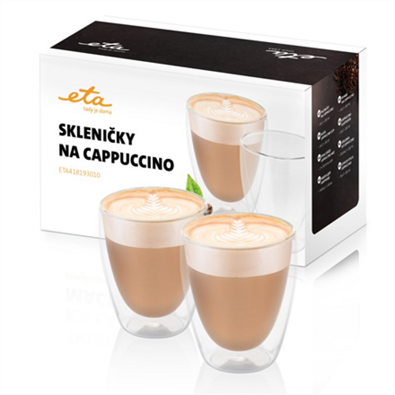 ETA418193010 — Cappuccino cups, For cappuccino coffee, 2 pc(s), Dishwasher proof