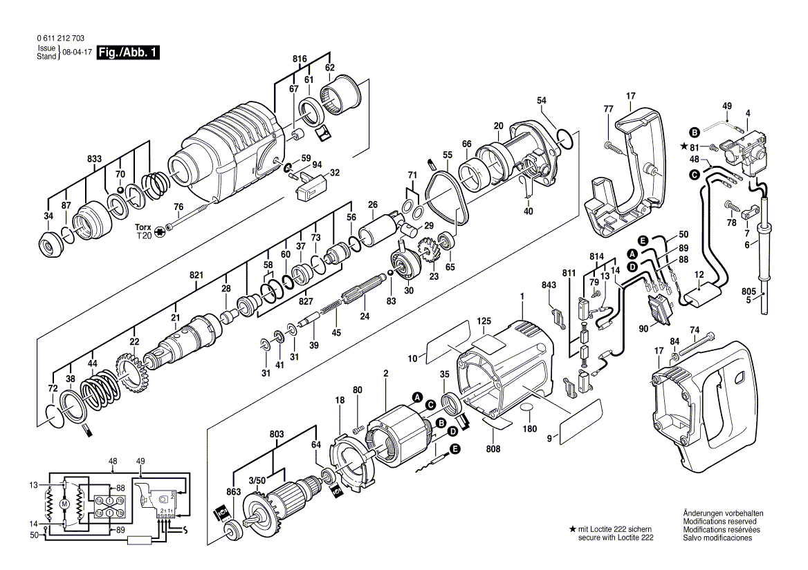 Nieuwe echte Bosch 1617014114 koolstofborstel