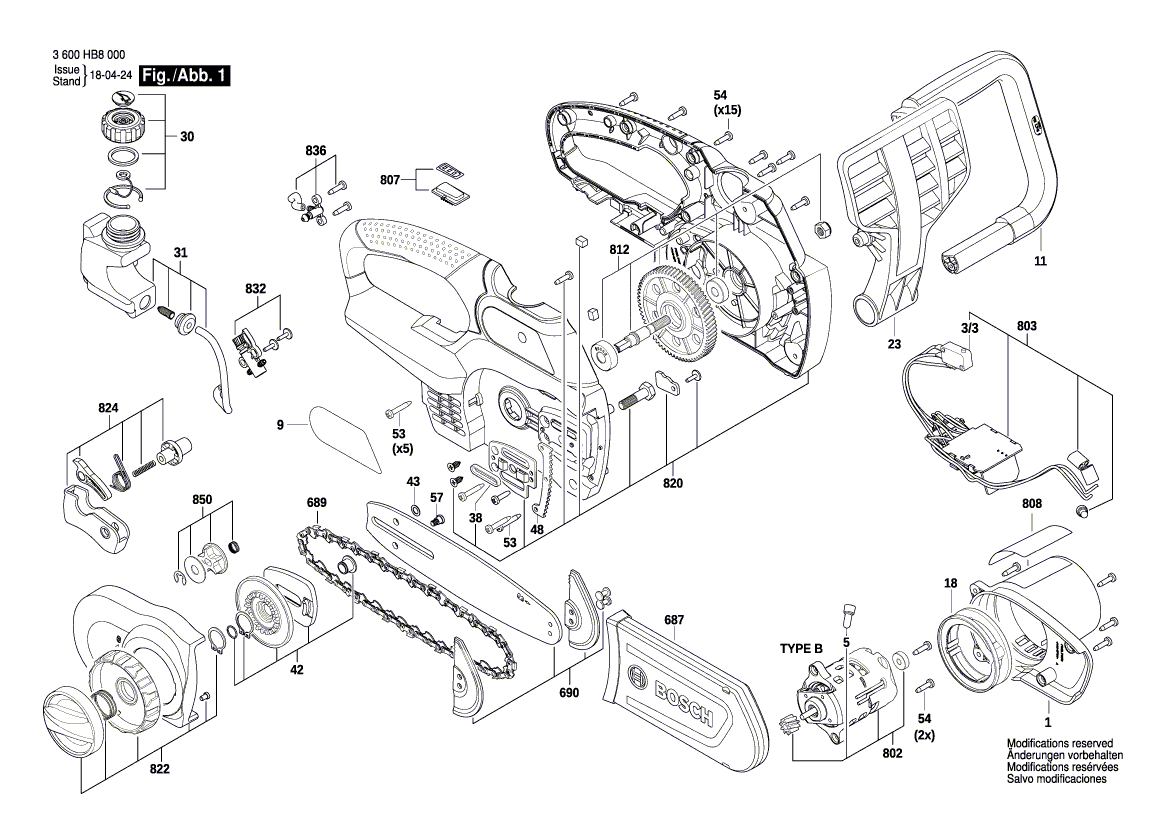 Ny äkta Bosch F016F05787 Guide Rail