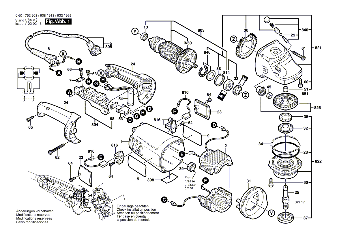 Uusi aito Bosch 1619p11545 -kahva