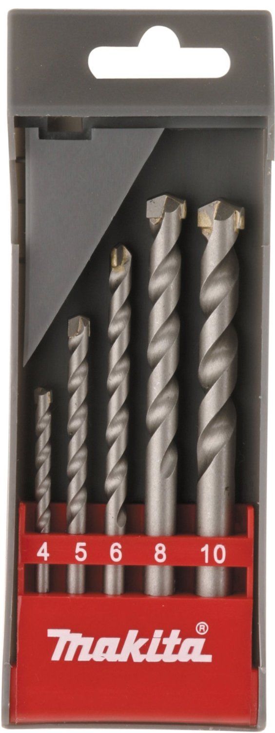 New Genuine Makia D-05175 STD Masondry Drill Bit Assortment 5 Pieces