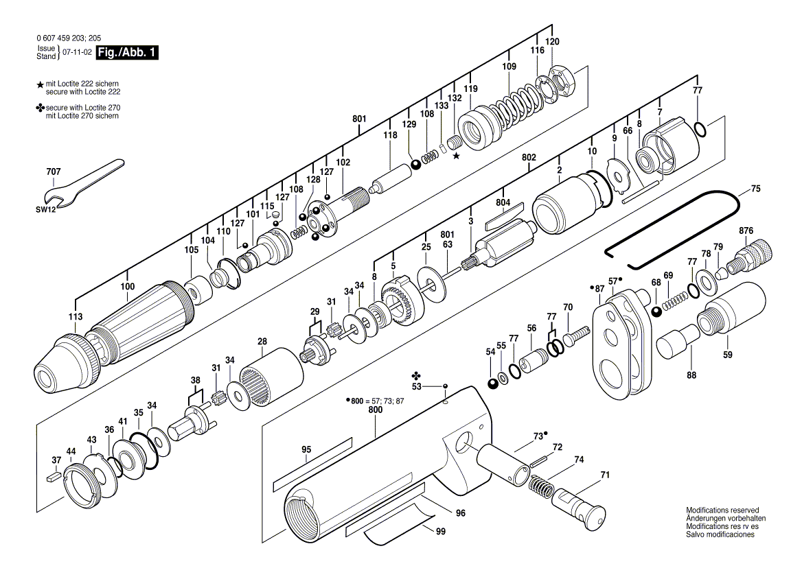 Новый подлинный набор запасных частей Bosch 3607031531