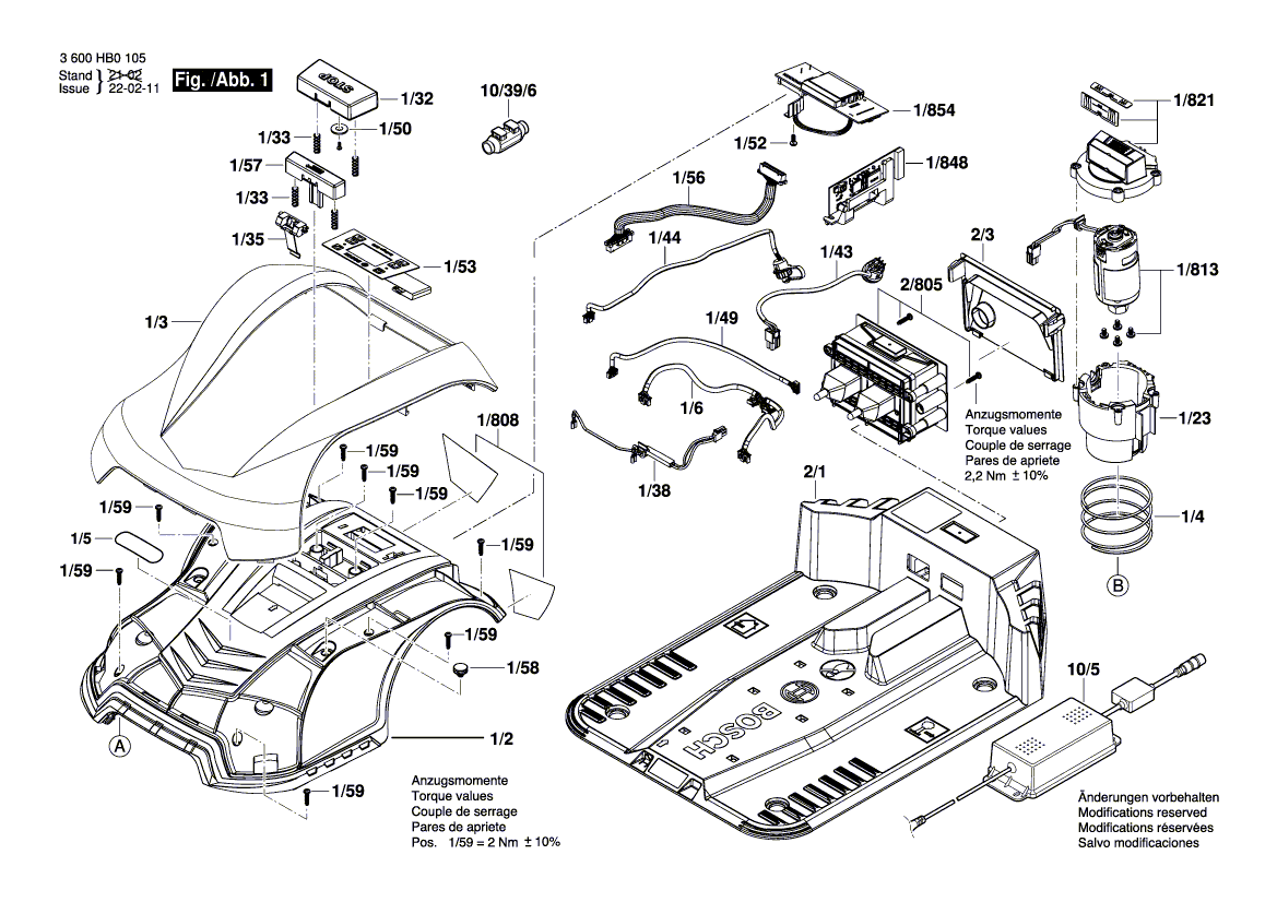 Nouveau véritable Bosch F016L90756 Plate de base complète complète