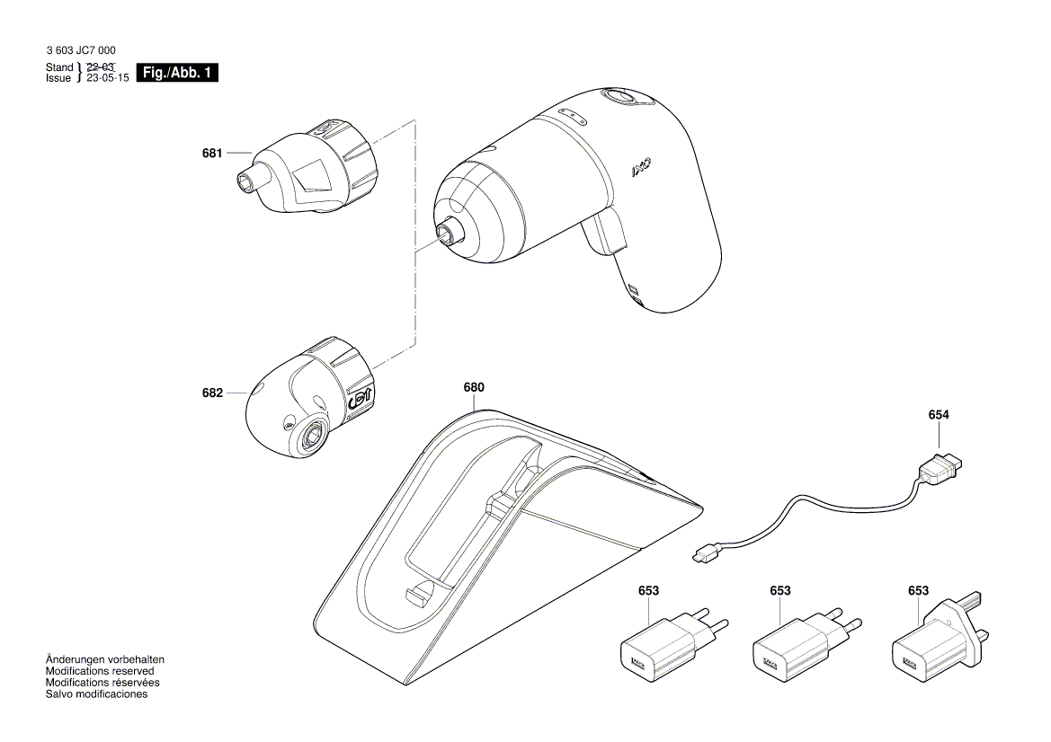 New Genuine Bosch 2609120718 Charger