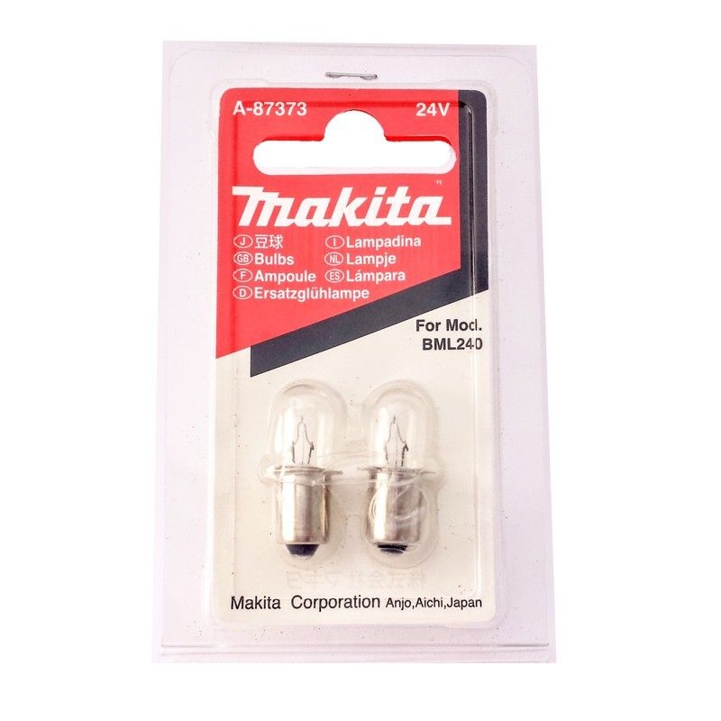 Ny äkta Makita A-87373 glödlampan set 24v (2 st) BML240