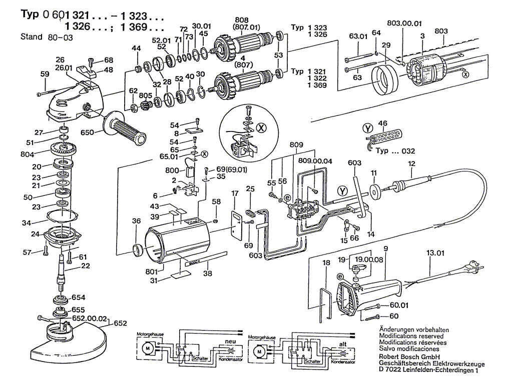 Neu Original Bosch 1604460202 Netzkabel