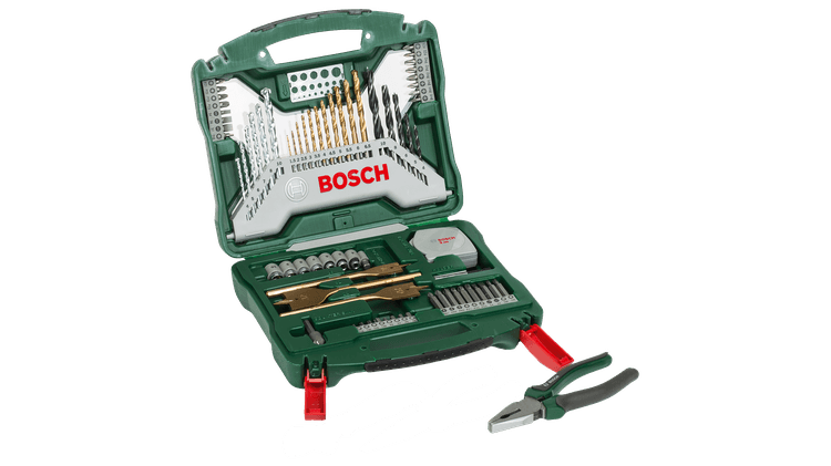 Новый оригинальный Bosch 2607017197 Набор плоскогубцев для аксессуаров X-Line, 70 предметов X-Line